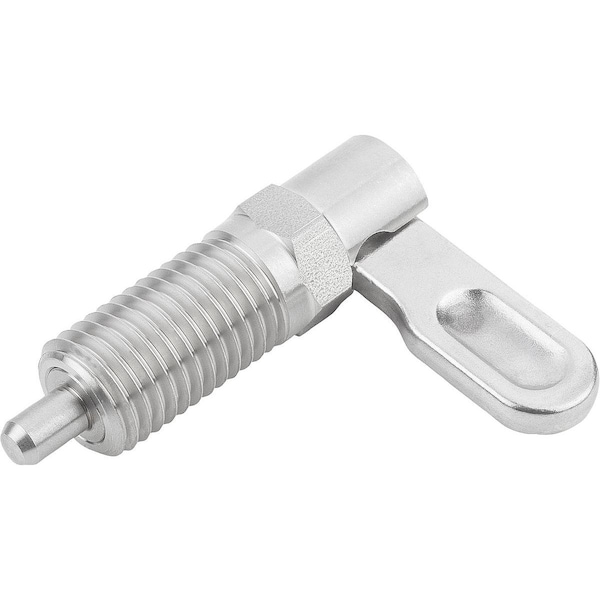 Kipp Cam-Action Indexing Plung W. Stop, Right, D=10, M16, Form:A, Stainless Steel K1285.2041016 - main